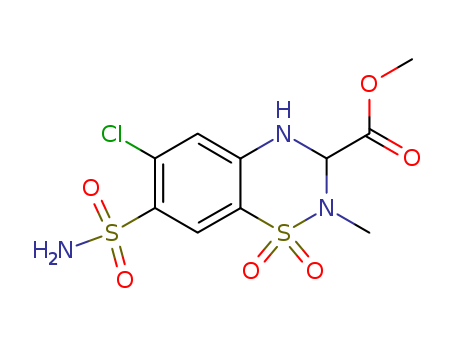 methyl6-chloro-2-methyl-1,1-dioxo-7-sulfamoyl-3,4-dihydrobenzo[e][1,2,4]thiadiazine-3-carboxylate