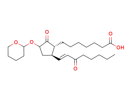7-[(1R,5R)-2-Oxo-5-((E)-3-oxo-oct-1-enyl)-3-(tetrahydro-pyran-2-yloxy)-cyclopentyl]-heptanoic acid