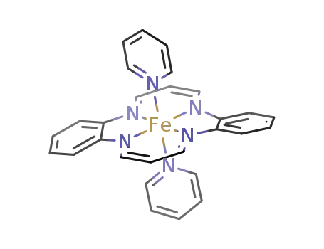 (5,14-dihydrodibenzo{b,i}{1,4,8,11}tetraazacyclotetradecinato)bis(pyridin)eisen(II)
