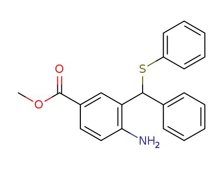 Benzoic acid,4-amino-3-[phenyl(phenylthio)methyl]-, methyl ester