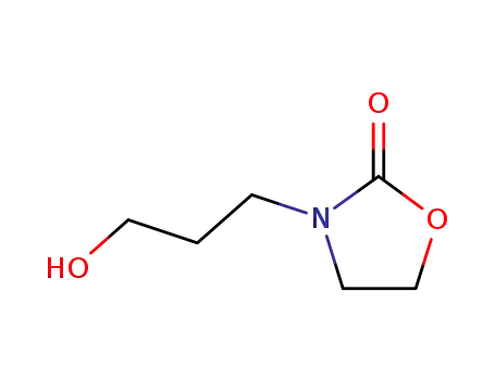Molecular Structure of 87010-29-5 (3-(3-Hydroxypropyl)-2-oxazolidinone)