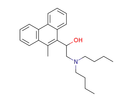 Molecular Structure of 50666-12-1 (2-(dibutylamino)-1-(10-methylphenanthren-9-yl)ethanol)