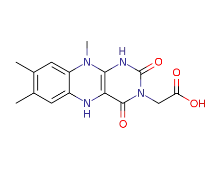 Molecular Structure of 50635-52-4 (1,5-dihydro-N(3)-carboxymethyllumiflavin)