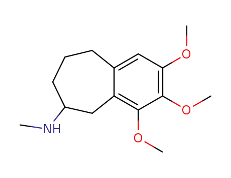 Molecular Structure of 50823-58-0 (6-Methylamino-2,3,4-trimethoxy-6,7,8,9-tetrahydro-5H-benzocycloheptene)