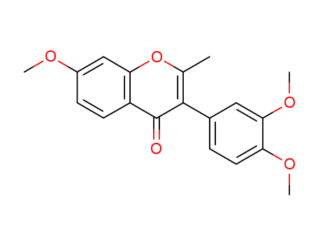 4H-1-Benzopyran-4-one,3-(3,4-dimethoxyphenyl)-7-methoxy-2-methyl-