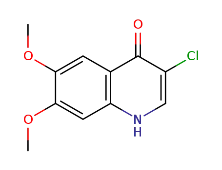 Molecular Structure of 426843-15-4 (4-Quinolinol,  3-chloro-6,7-dimethoxy-)