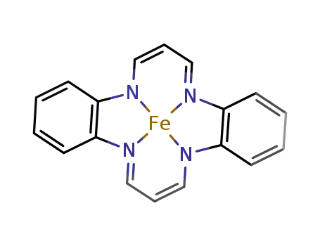 Molecular Structure of 50792-65-9 (Iron, 7,16-dihydrodibenzob,i1,4,8,11tetraazacyclotetradecinato(2-)-.kappa.N5,.kappa.N9,.kappa.N14,.kappa.N18-, (SP-4-1)-)