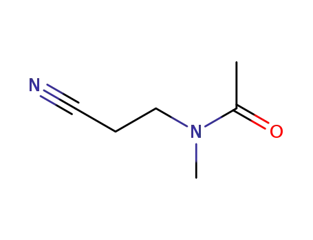 Molecular Structure of 4271-90-3 (N-(2-CYANOETHYL)-N-METHYLACETAMIDE)