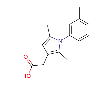 Molecular Structure of 42780-03-0 ([2,5-dimethyl-1-(3-methylphenyl)-1H-pyrrol-3-yl]acetic acid)
