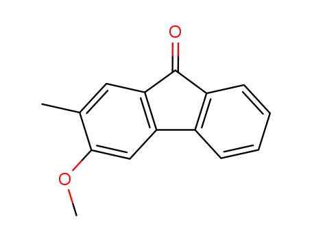 Molecular Structure of 42839-91-8 (3-methoxy-2-methyl-fluoren-9-one)