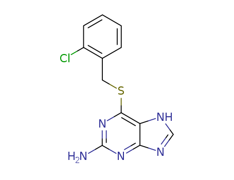 9H-Purin-2-amine,6-[[(2-chlorophenyl)methyl]thio]- cas  5069-77-2