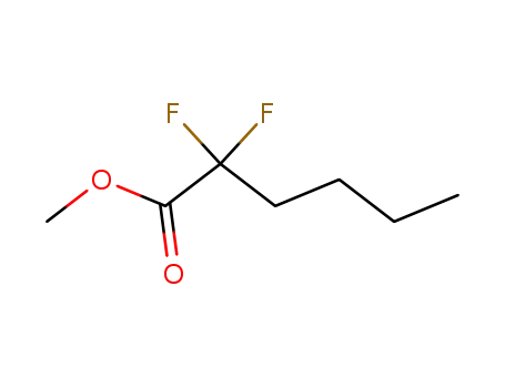 Molecular Structure of 50889-47-9 (Methyl 2,2-difluorohexanoate)