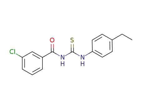N-[(3-chlorophenyl)carbonyl]-N'-(4-ethylphenyl)thiourea