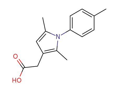Molecular Structure of 42779-84-0 (2,5-dimethyl-1-(4-methylphenyl)-1h-pyrrole-3-aceticaci)