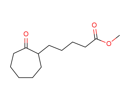 Molecular Structure of 50803-82-2 (2-Oxocycloheptanevaleric acid methyl ester)