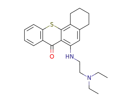 Molecular Structure of 50536-91-9 (1-(beta-diethylaminoethylamino)-3,4-cyclohexenothiaxanthone)