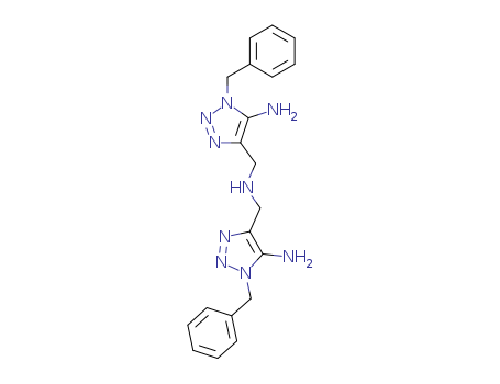 1H-1,2,3-Triazole-4-methanamine,5-amino-N-[[5-amino-1-(phenylmethyl)-1H-1,2,3-triazol-4-yl]methyl]-1-(phenylmethyl)- cas  50533-77-2