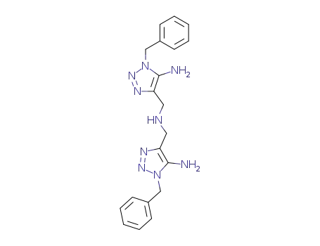 Molecular Structure of 50533-77-2 (1H-1,2,3-Triazole-4-methanamine, 5-amino-N-[[5-amino-1- (phenylmethyl) -1H-1,2, 3-triazol-4-yl]methyl]-1-(phenylmethyl)-)