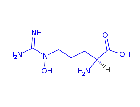 Molecular Structure of 42599-90-6 (N(5)-hydroxy-L-arginine)