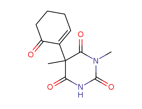 1,5-dimethyl-5-(6-oxo-cyclohex-1-enyl)-barbituric acid