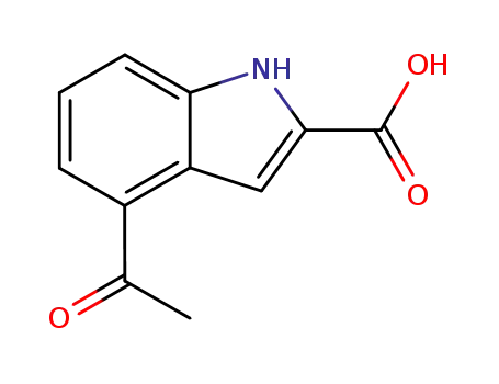acetyl-4 carboxy-2 indole