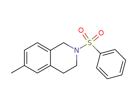 Molecular Structure of 861328-39-4 (2-benzenesulfonyl-6-methyl-1,2,3,4-tetrahydro-isoquinoline)