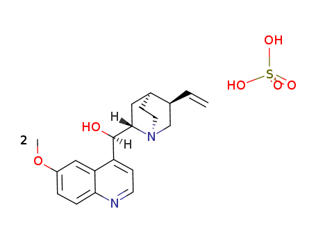 (5-ethenyl-1-azabicyclo[2.2.2]oct-7-yl)-(6-methoxyquinolin-4-yl)methanol; sulfuric acid(549-56-4)