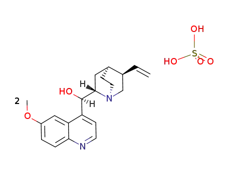 Molecular Structure of 7778-93-0 ((8alpha,9R)-6-Methoxycinchonan-9-ol, salt with sulphuric acid)