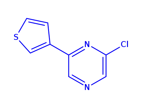 Molecular Structure of 426829-59-6 (2-CHLORO-6-(3-THIENYL)PYRAZINE)
