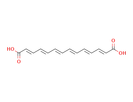 Molecular Structure of 505-53-3 ((2E,4E,6E,8E,10E,12E)-2,4,6,8,10,12-Tetradecahexene-1,14-dioic acid)