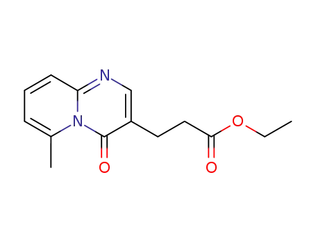 Molecular Structure of 50609-73-9 (6-Methyl-4-oxo-4H-pyrido[1,2-a]pyrimidine-3-propanoic acid ethyl ester)