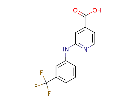 Molecular Structure of 42729-22-6 (2-{[3-(trifluoromethyl)phenyl]amino}isonicotinic acid)