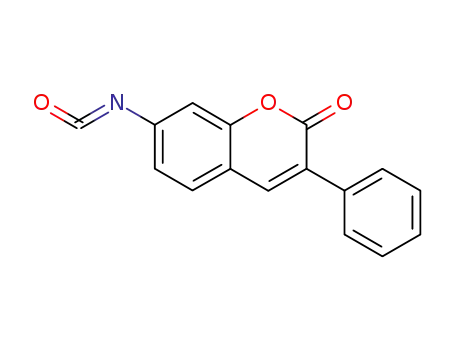 2H-1-Benzopyran-2-one,7-isocyanato-3-phenyl