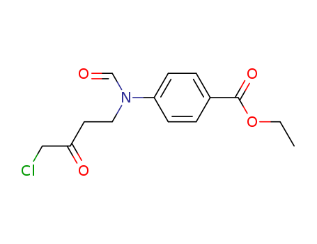 Benzoic acid,4-[(4-chloro-3-oxobutyl)formylamino]-, ethyl ester cas  4261-02-3
