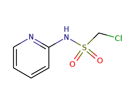 Molecular Structure of 42897-38-1 (1-chloro-N-(pyridin-2-yl)methanesulfonamide)
