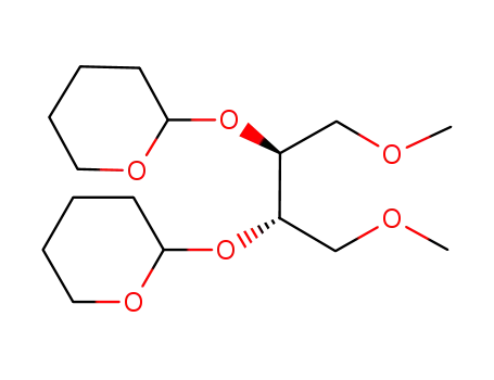 Molecular Structure of 123612-41-9 (1,4-di-O-methyl-2,3-di-O-(tetrahydropyran-2-yl)-L-threitol)