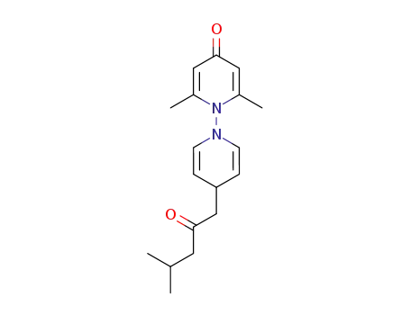 Molecular Structure of 71831-52-2 (2,6-Dimethyl-4'-(4-methyl-2-oxo-pentyl)-4'H-[1,1']bipyridinyl-4-one)