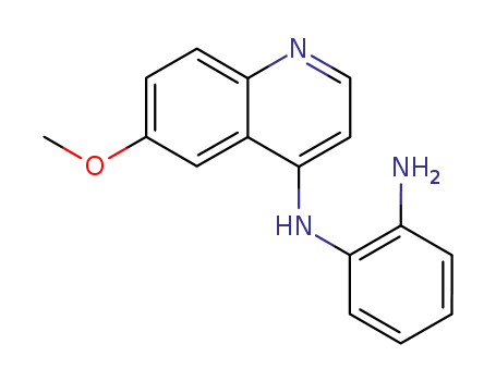 Molecular Structure of 857439-28-2 (<i>N</i>-(6-methoxy-[4]quinolyl)-<i>o</i>-phenylenediamine)