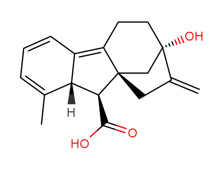 (-)-13-hydroxy-19,20-dinorgibberella-1,3,9,16-tetraen-7-oic acid