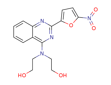 Ethanol,2,2'-[[2-(5-nitro-2-furanyl)-4-quinazolinyl]imino]bis- cas  5055-20-9