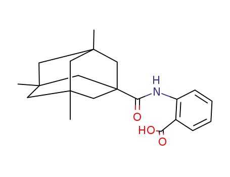 Molecular Structure of 50741-82-7 (2-{[(3,5,7-trimethyltricyclo[3.3.1.1~3,7~]dec-1-yl)carbonyl]amino}benzoic acid)