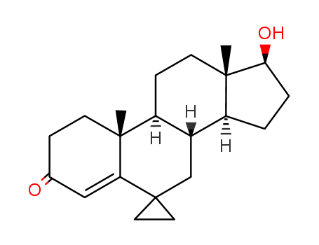 Spiro[androst-4-ene-6,1'-cyclopropan]-3-one,17-hydroxy-, (17b)-(9CI) cas  5083-34-1