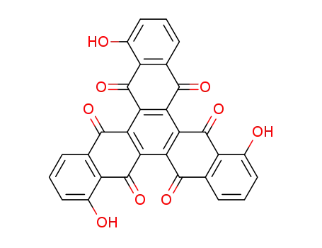 Molecular Structure of 50838-55-6 (1,7,13-Trihydroxy-5,6,11,12,17,18-trinaphthylenehexone)