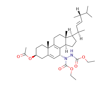 7α-(NN'-bis(ethoxycarbonyl)hydrazino)ergosta-5,8(9),22-trien-3β-yl acetate