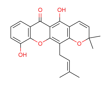 Molecular Structure of 50816-23-4 (trapezifolixanthone)