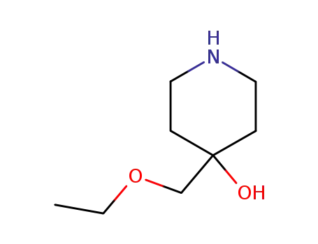 Molecular Structure of 50675-14-4 (4-(ethoxymethyl)piperidin-4-ol)