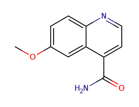 Molecular Structure of 4363-96-6 (6-methoxyquinoline-4-carboxamide)