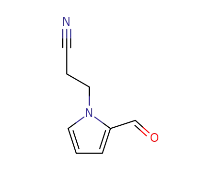 Molecular Structure of 43036-05-1 (3-(2-FORMYL-1H-PYRROL-1-YL)PROPANENITRILE)