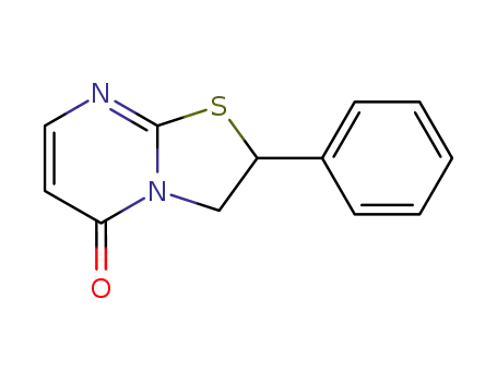 Molecular Structure of 41200-26-4 (2-phenyl-2,3-dihydro-thiazolo[3,2-<i>a</i>]pyrimidin-5-one)