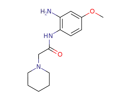 Molecular Structure of 2574-01-8 (piperidino-acetic acid-(2-amino-4-methoxy-anilide))